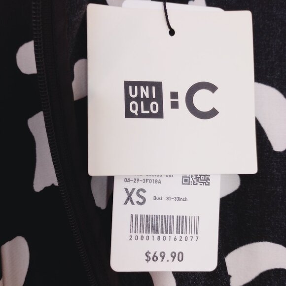 Uniqlo:C Black & White Balloon Sleeve Dress - Picture 9 of 13